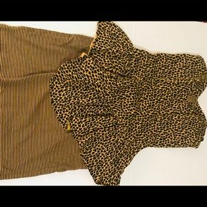 Strapless printed Dress.